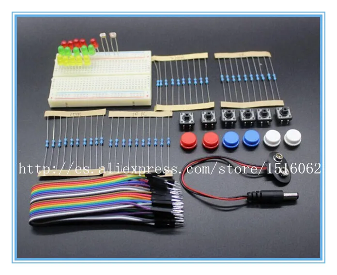 Умная Электроника Starter Kit для Arduino UNO R3 мини Макет LED перемычка и пуговицы |