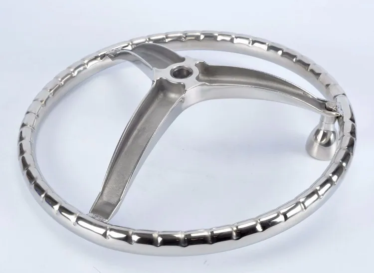 Рулевое колесо для лодки из нержавеющей стали 3 спицы диаметром 13 1/2 дюйма с