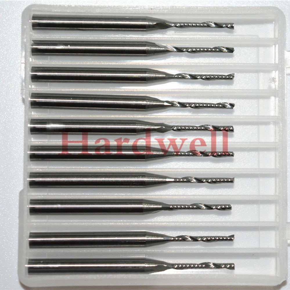 3.175mm*1.5mm*12mm CNC machine solid carbide tungsten end mill woodworking milling cutter 1 Flute PVC MDF acrylic wood | Инструменты