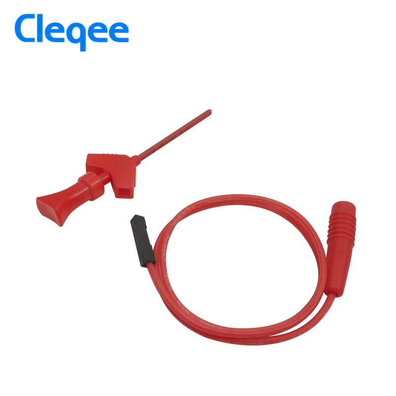 Cleqee P1511B 2 мм штекер к внутренней пружине тестовый Крюк щуп AWG комплект