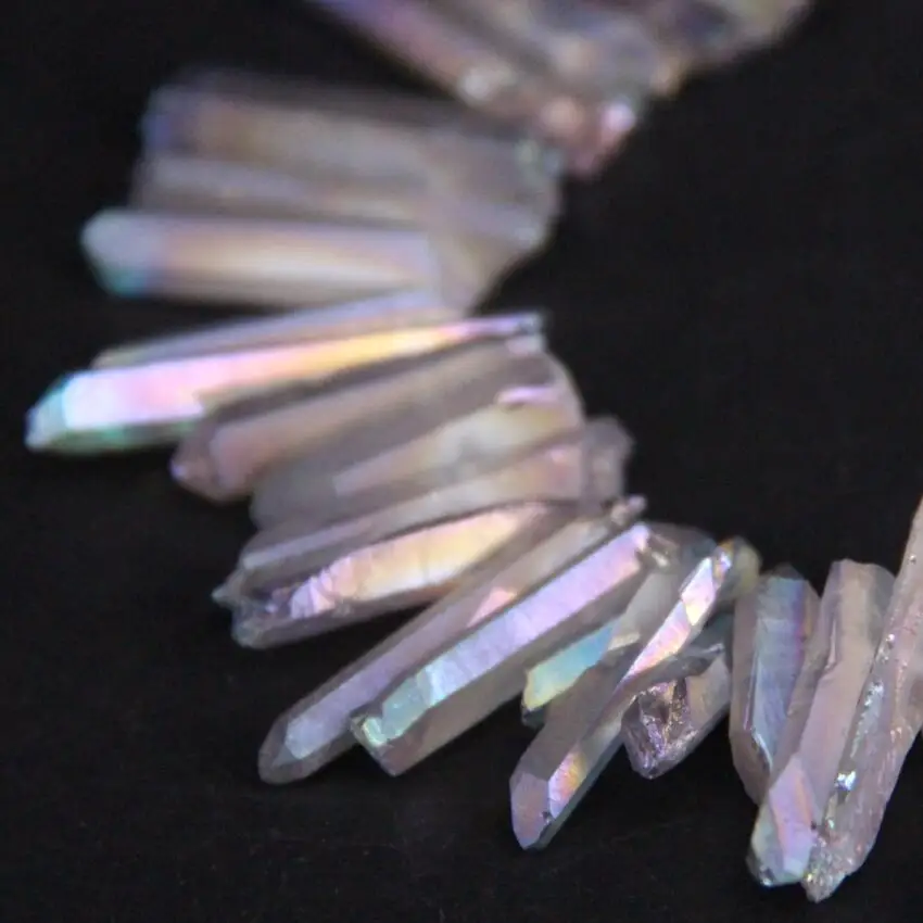 Бусины россыпью из сплава радуги и титана 15 5 дюйма|loose beads|crystal stickdiy jewelry making |