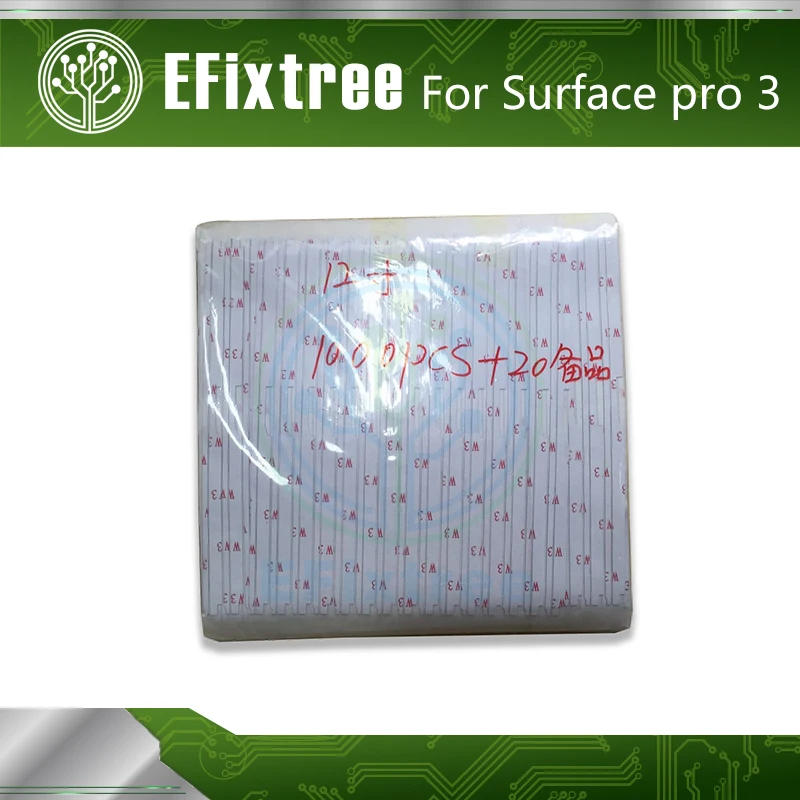Экран ЖК наклейка клейкая Полоса бумага для Microsoft Surface Pro 3 (1631) TOM12H20 V1.1 LTL120QL01 003