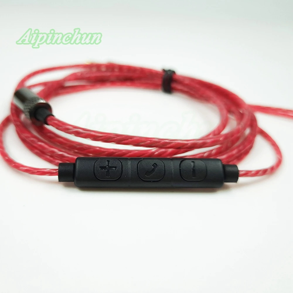 Aipinchun 3 5 мм разъем DIY кабель для наушников с микрофоном Регулятор громкости Ремонт