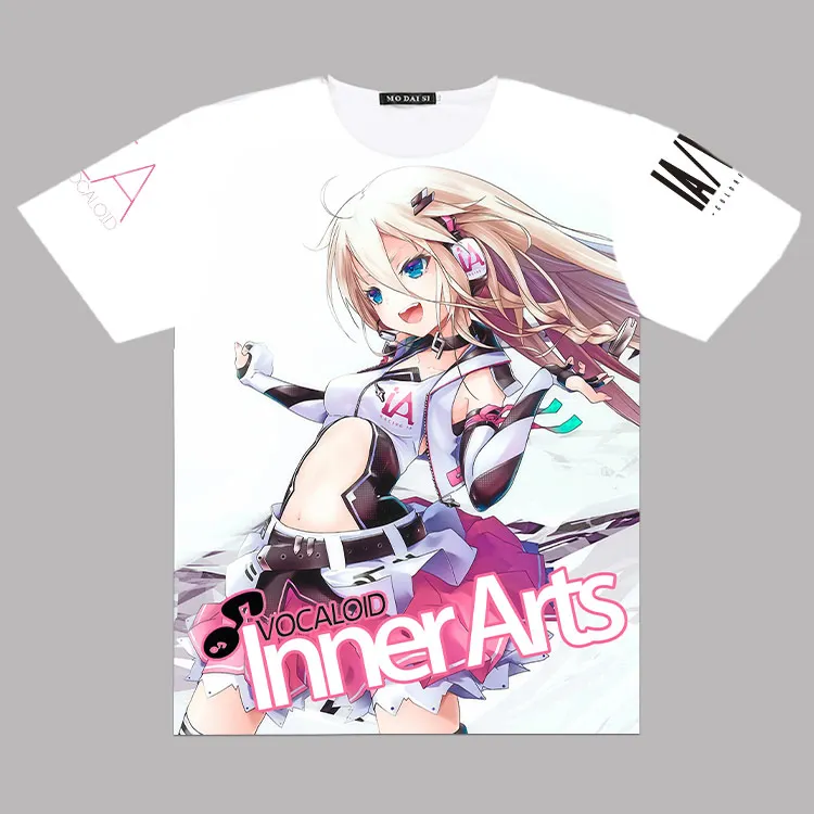 Новое поступление мужская и женская футболка Аниме VOCALOID IA косплей полный