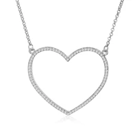fashion crystal heart pendant necklaces women simple gold big necklace fashion jewelry 2019 clavicle chain wedding party gift