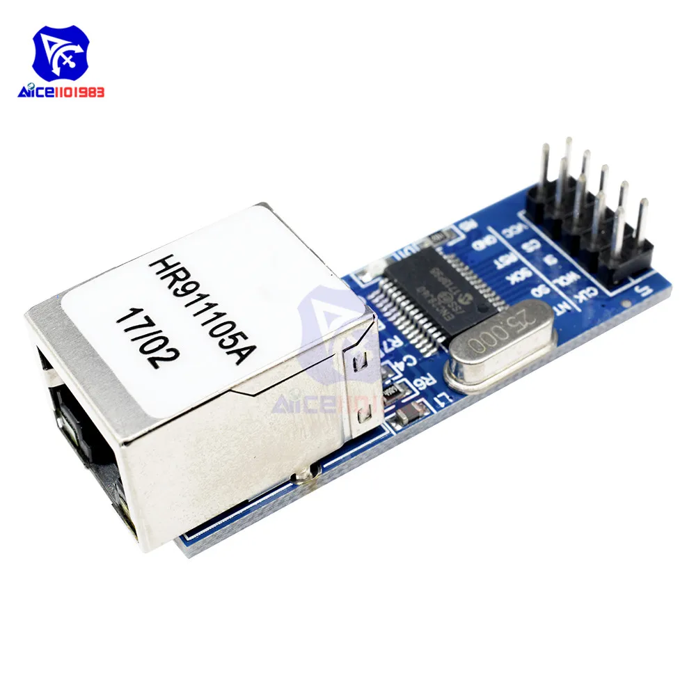 Diymore ENC28J60 Ethernet локальная сеть Mini 51/AVR/ARM/PIC Code LPC SPI порт модуль для Arduino STM32|mini mini|arduino