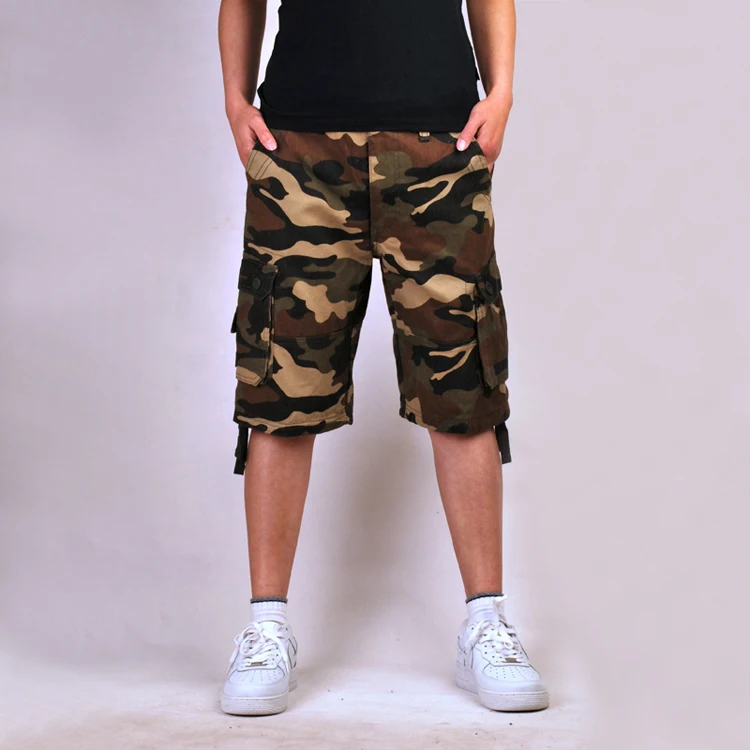 

2019 New Camouflage Camo Cargo Shorts Men Mens Casual Shorts Male Loose Work Shorts Man Military Short Pants Plus Size 29-42