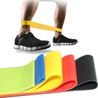 Эластичные ленты для йоги, 5 цветов, эластичный спортивный ремень для здоровья тела, латексный ремень, тянущийся ремешок, спортивные эластичные ленты для тренировок