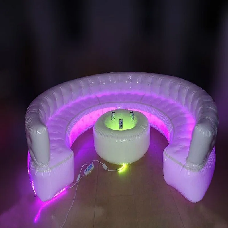 Бесплатная доставка 4 м портативный надувной диван из ПВХ на 6 человек круглый