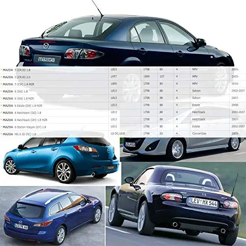 HQ Катушка зажигания для MAZDA 3 5 6 CX 7 MX III 1.8L 2.0L 2.3L TURBO 2.5L (2002 ) 6M8G 12A366 L3G218100B LFB618100C