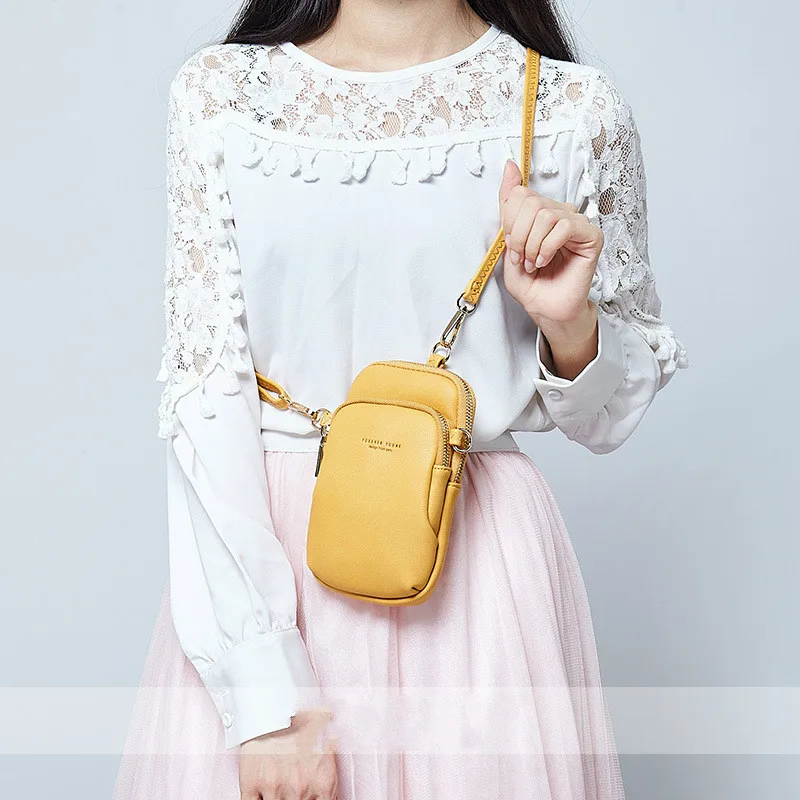 Сумка через плечо женская сумка с карманом для мобильного телефона мессенджер из