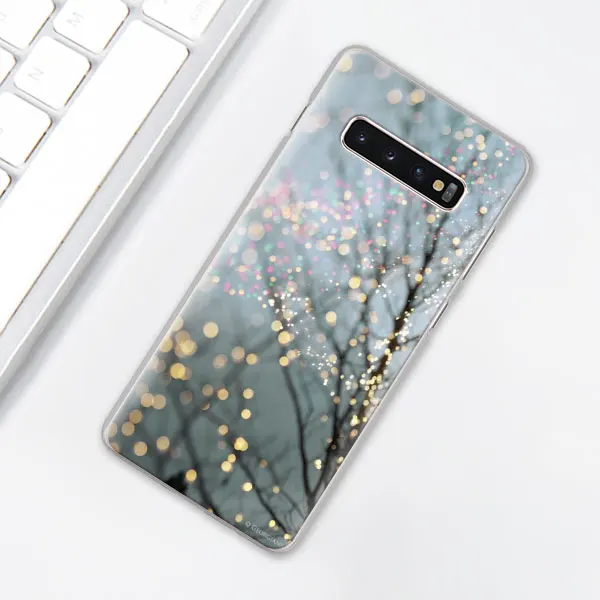 014 Пейзаж Зима светильник снег чехол для телефона для samsung Galaxy S10e S10 плюс S7 S8 S9 Plus Note 8 9 M10 M20 M30 жесткий чехол Coque - Цвет: 014