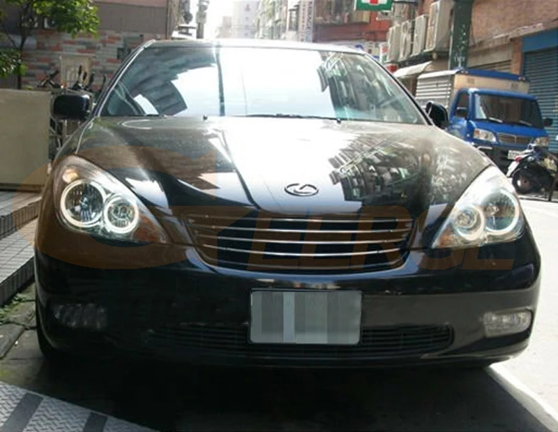 Для Lexus ES300 ES330 2002 2003 2004 фары отличное Ультра яркое освещение CCFL ангельские глазки комплект Halo кольца