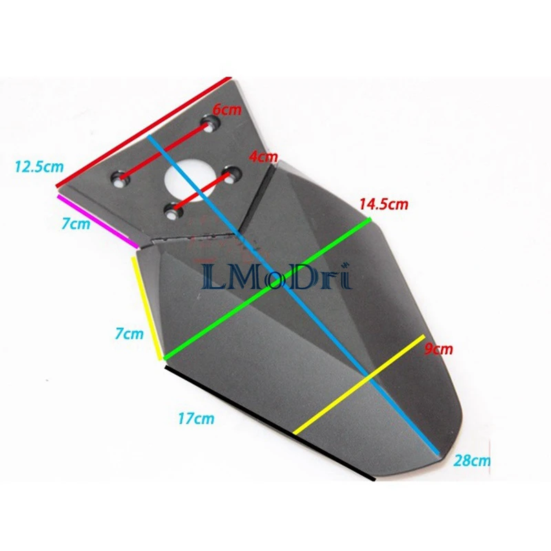 free shipping new motorcycle modification rear fender universal mudapron refitting part dirtboard for en ybr gw free global shipping