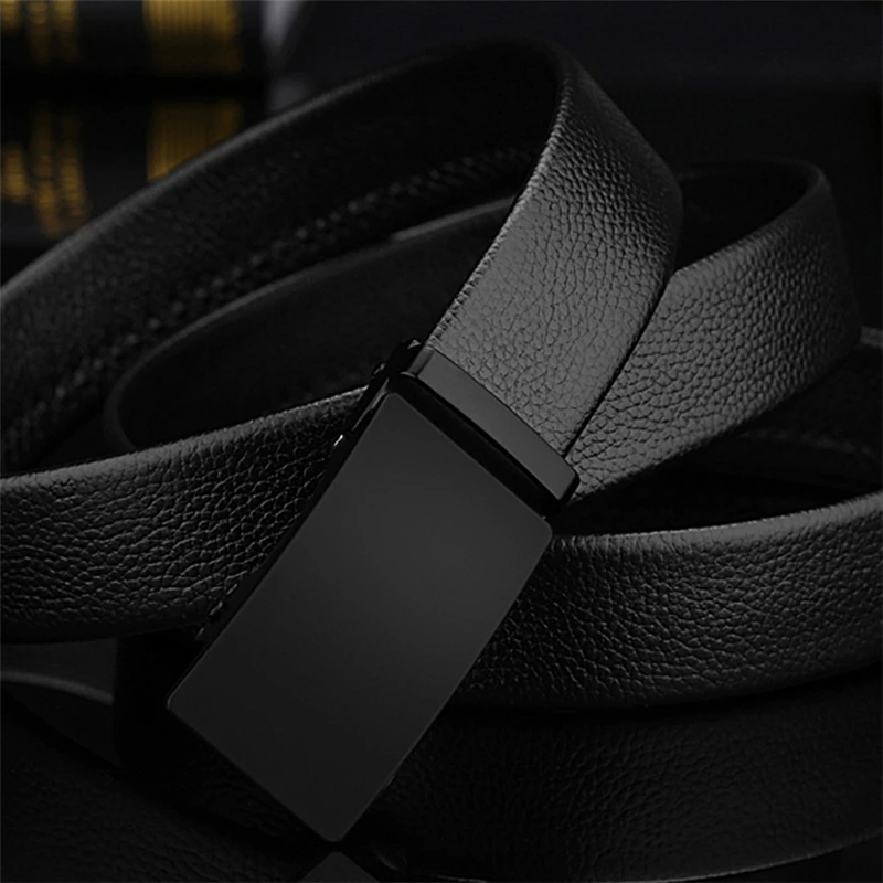 Металлические повседневные мужские ремни из натуральной кожи для джинсов