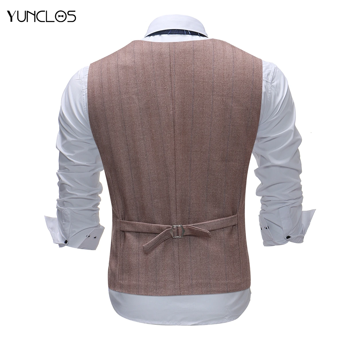 Жилет YUNCLOS мужской однобортный для свадьбы деловой формальный|Костюмные жилеты| |