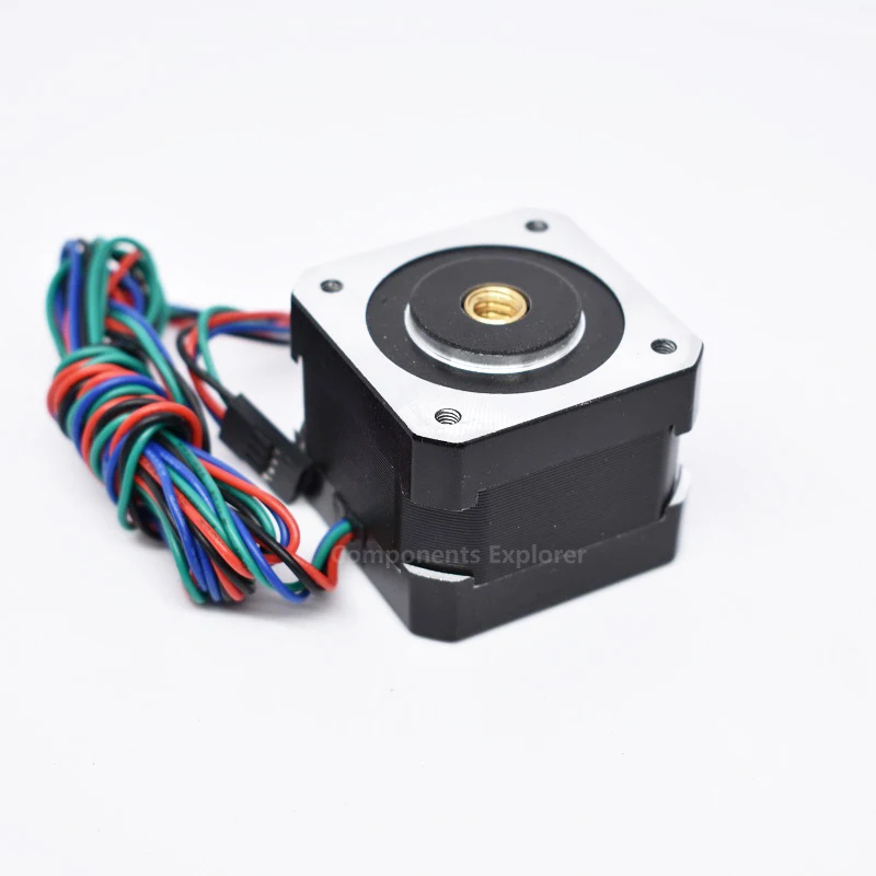 NEMA17 42BYGH34 2 фазный и 360 градусный прямой Электродвигатель с двойным выходом