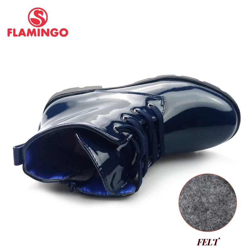 Осенние теплые детские сапоги с фламинго высококачественные яркие