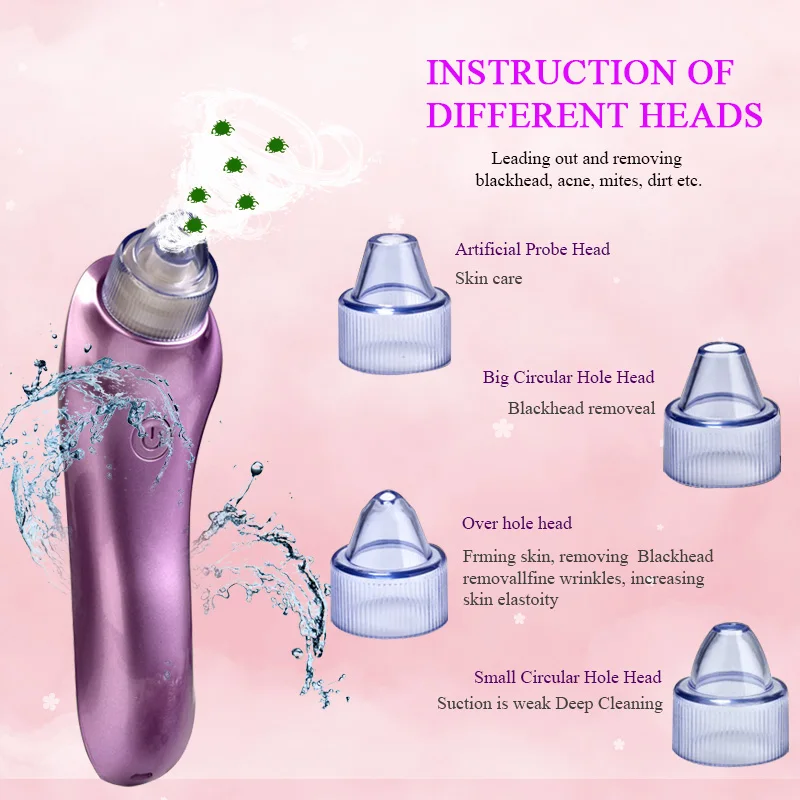 Вакуумный Очиститель пор уход за кожей лица набор косметических средств акне для