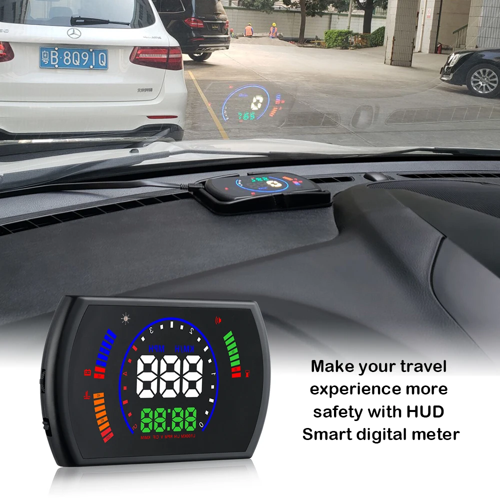 Автомобильный проектор скорости RMLKS S600 цифровой OBD2 EUOBD система Предупреждение о