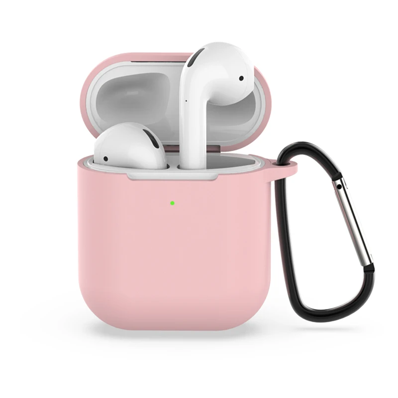 Силиконовый чехол s для Airpods 2nd роскошный защитный беспроводной Чехол для наушников для Apple Airpods 2 противоударный чехол с крючком