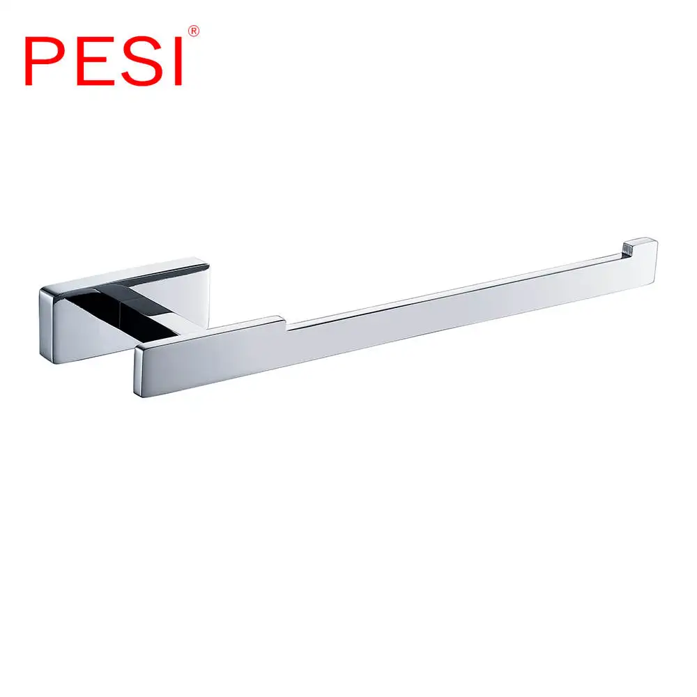 Towel ring Все держать полотенец для ванной набор крючок для полотенец стойки для полотенец Бар Полка держатель для бумаги держатель для зубной щетки аксессуары для ванной комнаты, хром - Цвет: Towel ring