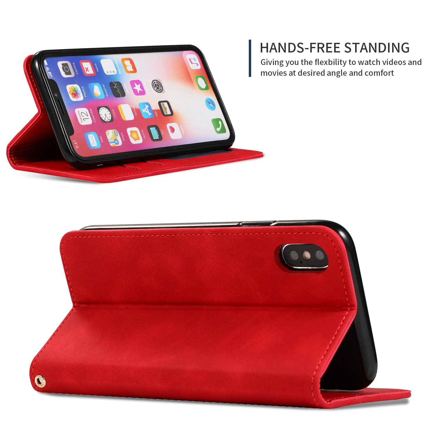 Роскошный кожаный чехол книжка для Iphone Xr 11 Xs Max 11pro X 8 7 6 6s Plus силиконовый магнитный
