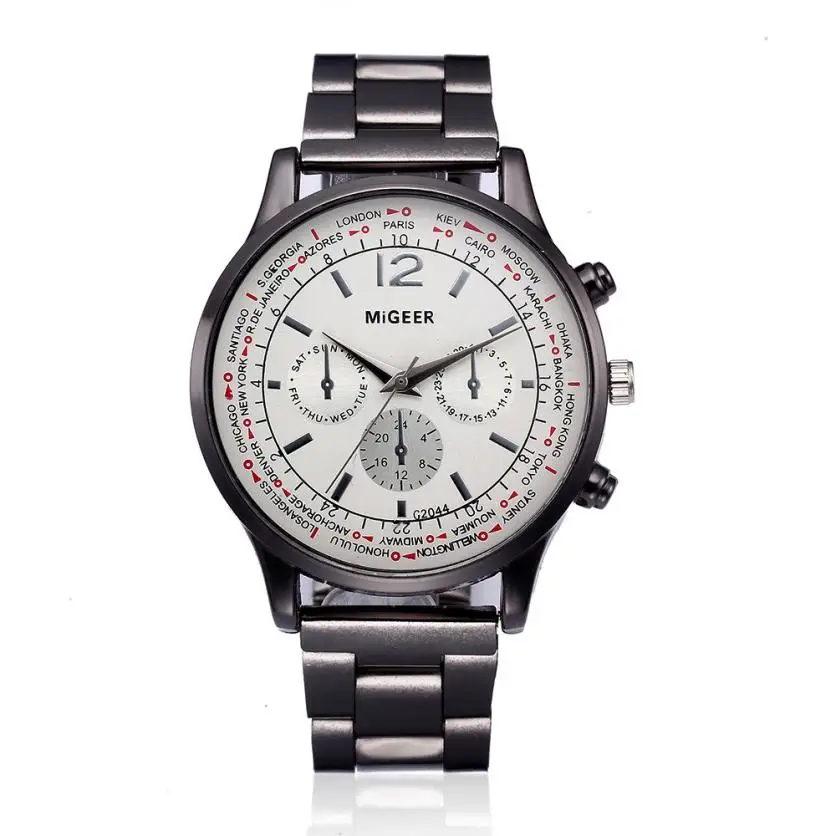 

Business Classic Dial Men Watches Luxury Crystal Stainless Steel Bracelet Analog Quartz Wrist Watch relogios masculino Clock #D