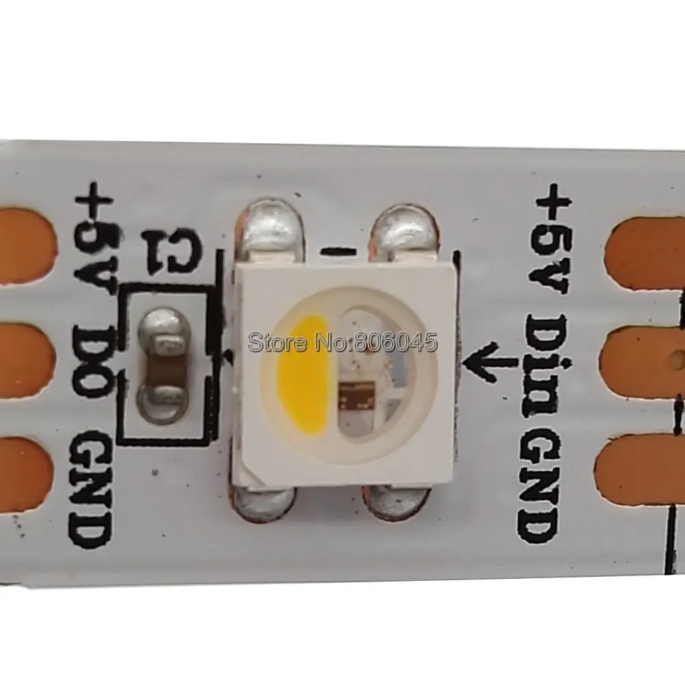 Светодиодная Пиксельная лента SK6812 RGBW (аналогичная WS2812B) 4 в 1 м 5 30/60/144 светодиодов