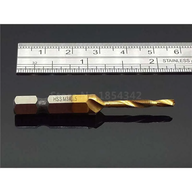 3 мм HSS шестигранный хвостовик спиральный кран зенковочный сверлильный Ремер