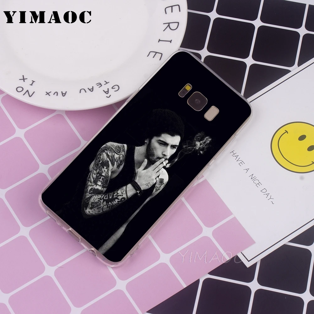 Мягкий ТПУ чехол YIMAOC Zayn malik для Galaxy j3 j5 j6 j7 A5 2016 2017 A6 A9 2018 Note 8 9 S7 edge S8 S9 S10 Plus S10e |