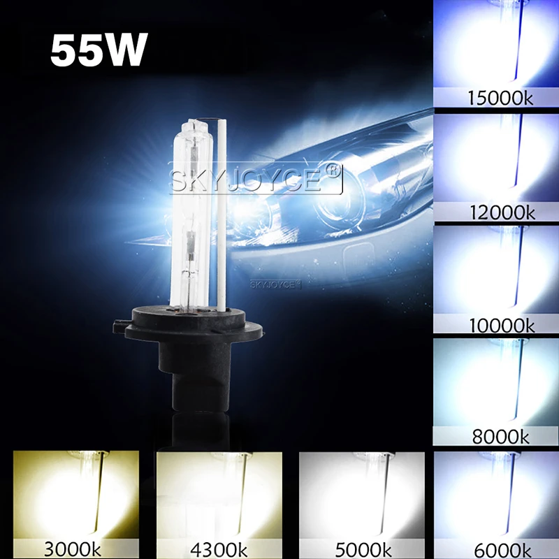 Комплект ксеноновых фар SKYJOYCE 55 Вт hid H11 6000K 12 В HID тонкий балласт H1 H7 H3 9005 9006 4300K 5000K