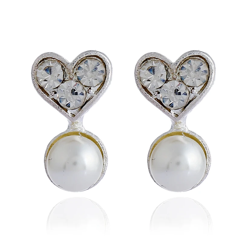 Новая модная в форме сердца кулон серьги для Для женщин Роскошные модные девушки