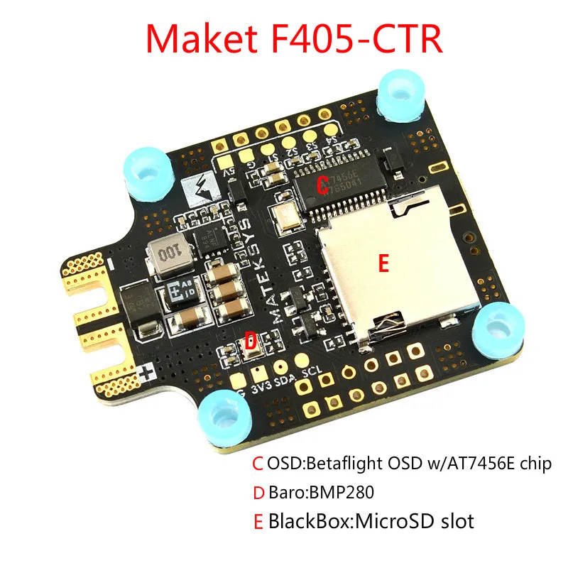 Контроллер полета Matek Mateksys встроенный PDB OSD 5 В/2 а BEC датчик тока для гоночного