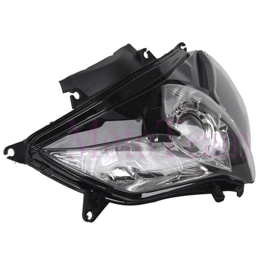 Для SUZUKI GSXR600 GSXR750 GSXR 600 750 2008 2009 2010 K8 мотоцикл фар, Высокопрочная конструкция, на смену налобный фонарь освещения лампы прозрачное стекло