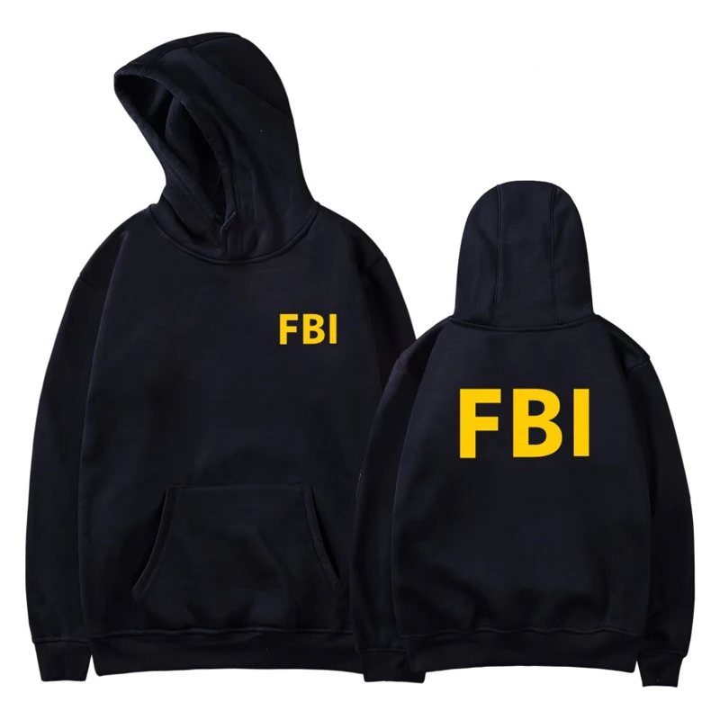 LUCKYFRIDAYF модная дизайнерская толстовка с капюшоном принтом FBI спортивные мужские и женские толстовки