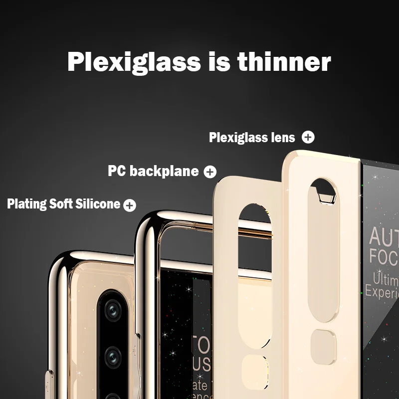 Чехол для Huawei P30 Pro Мягкий силиконовый чехол с органическим стеклом P20 Lite Mate 20