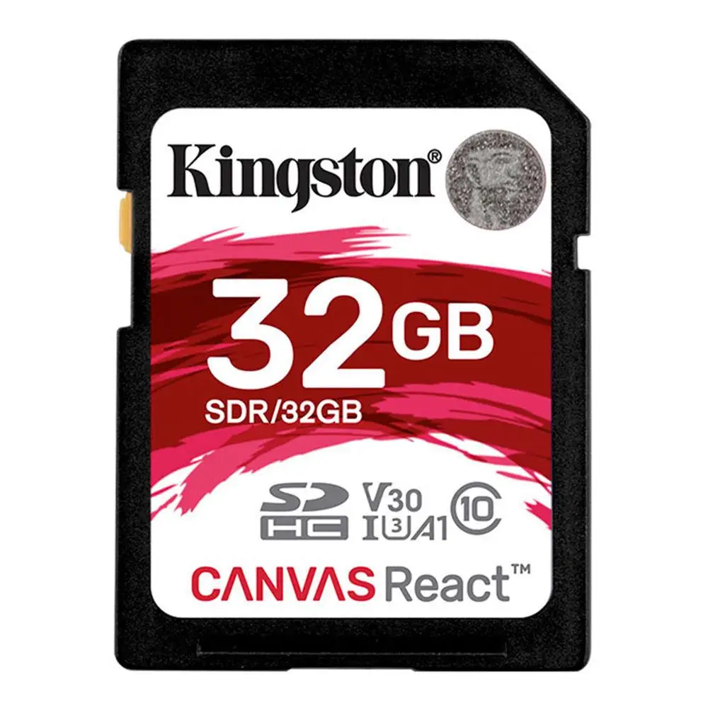 Kingston Canvas React 64 Гб SDHC/SDXC класс 10 SD карта памяти UHS-I 100 МБ/с./с флеш-память высокая