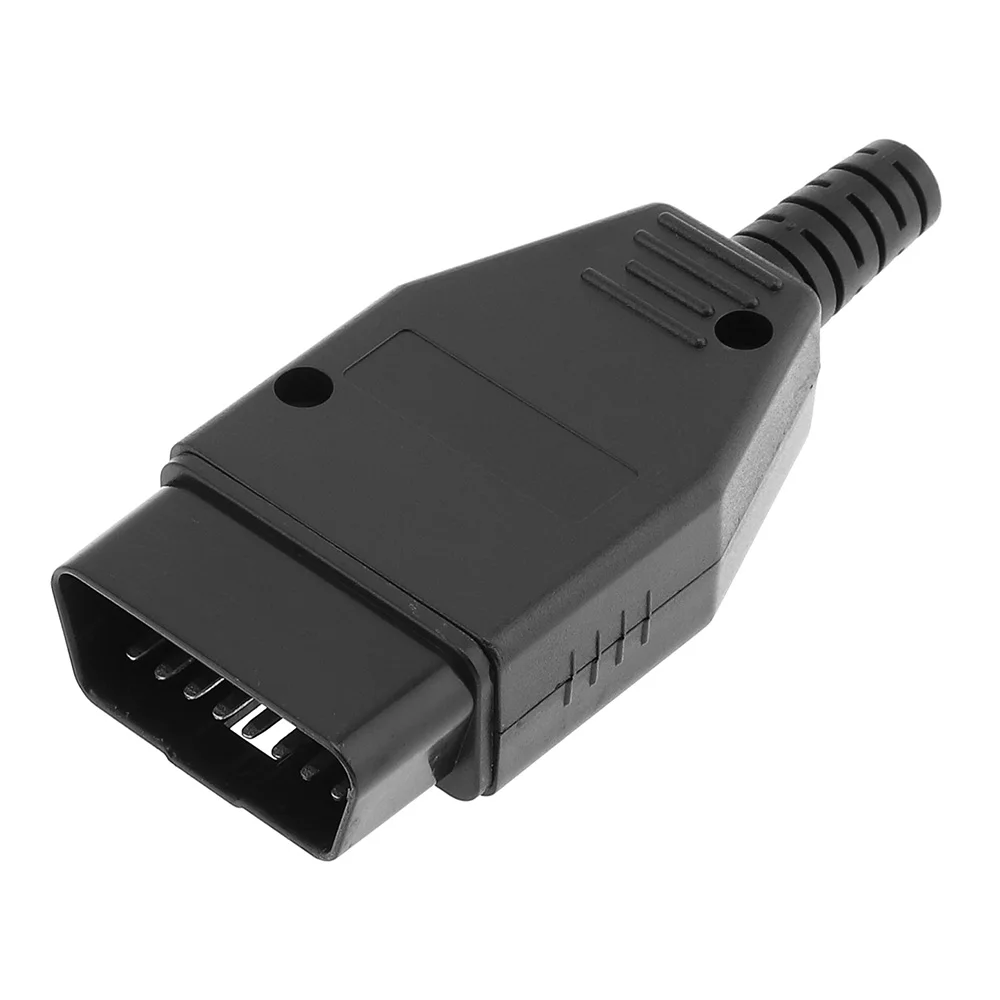 OBD II DIY Пластиковый 16pin мужской удлинитель открывающийся кабель диагностические