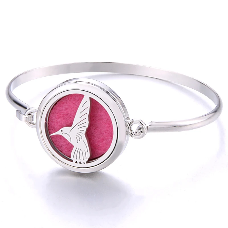 Коробка арома браслета Hummingbird из нержавеющей стали распылитель эфирных масел