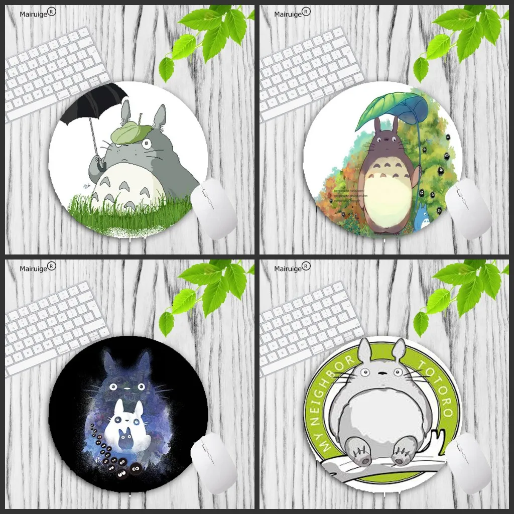 Mairuige большая акция милый игровой круглый коврик для мыши Totoro компьютерный