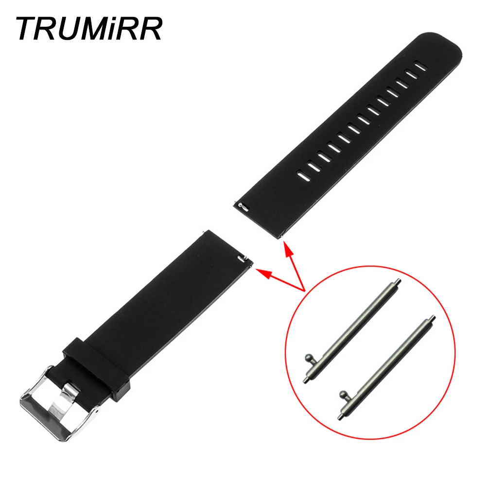 20 мм 22 быстросъемный резиновый ремешок для часов Amazfit Huami Xiaomi Bip BIT PACE Lite