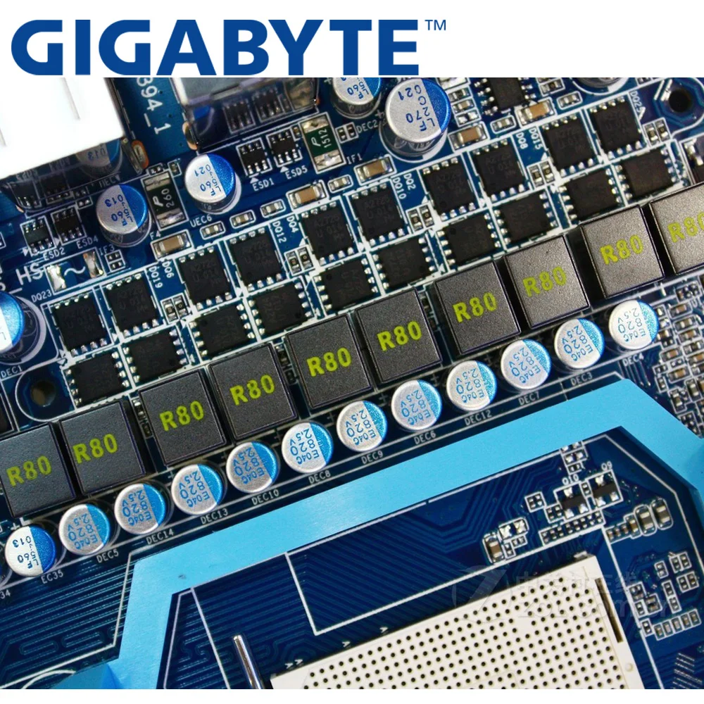 GIGABYTE GA MA770T UD3P настольная материнская плата 770 разъем AM3 для Phenom II Athlon Sempron 100 DDR3 16G ATX
