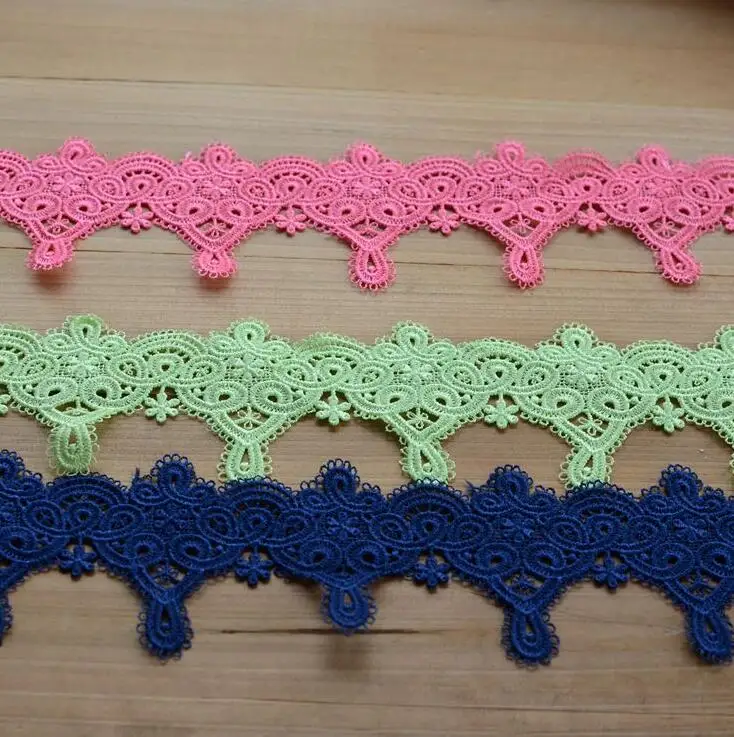 Лента кружевная с цветами ширина 7 см 2 м тканевая лента | Дом и сад