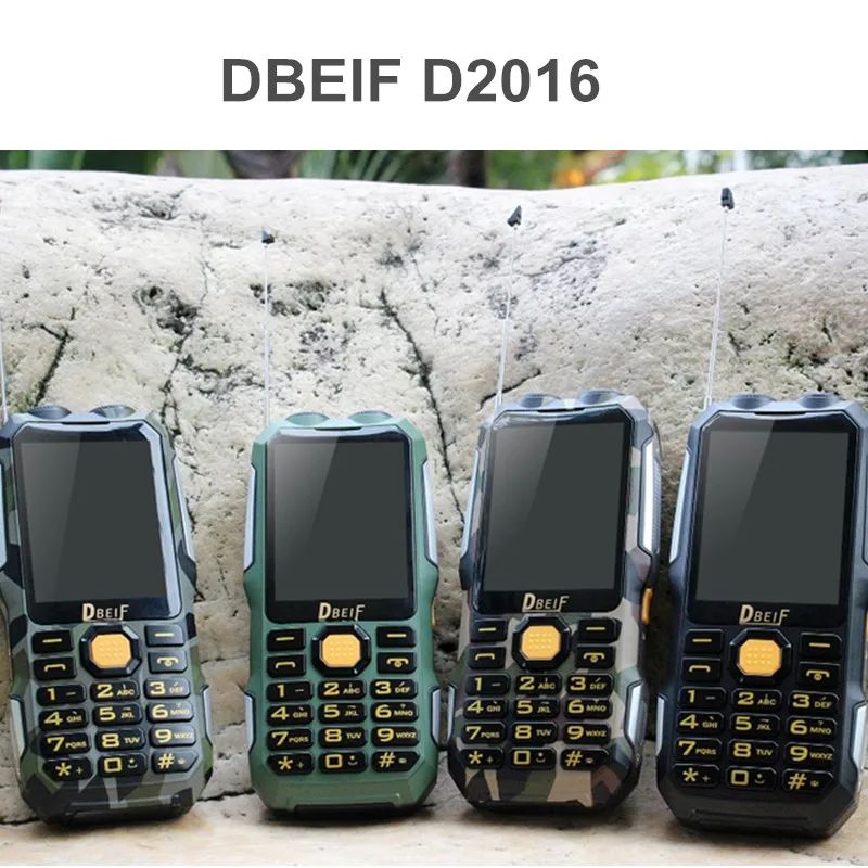 DBEIF D2016 две sim карты фонарик для мобильного телефона большой голос большая батарея