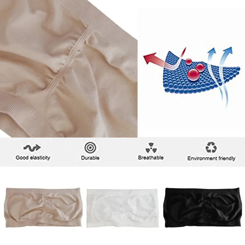 

Unlined Strapless Bras for Women High Quality Seamless Elastic Anti-Emptied Sujetador Lingerie Sexy Bra BH Bralette Plus Size