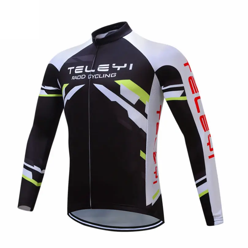 Мужская велосипедная одежда TELEYI Team с длинным рукавом спортивная Джерси | Спорт и