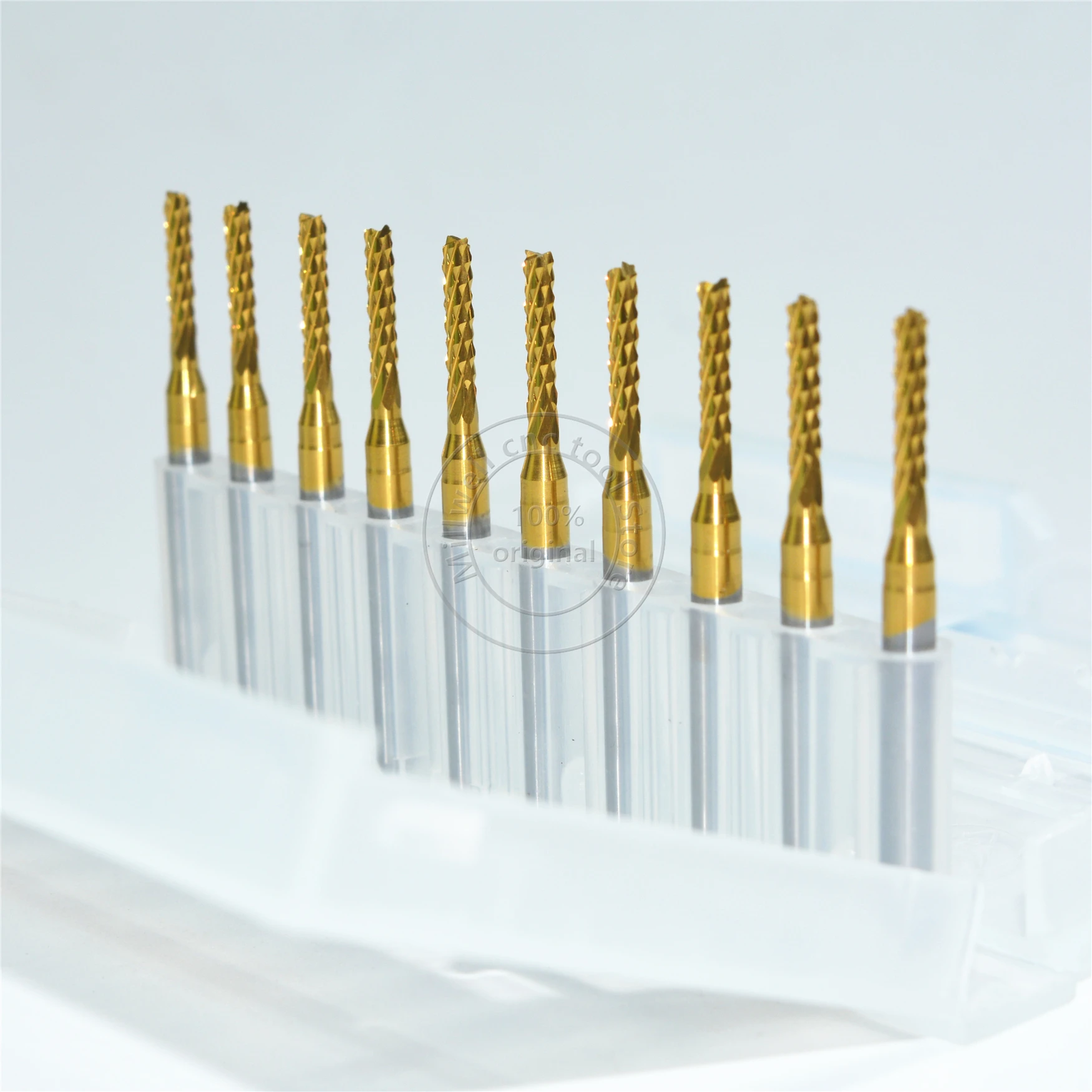 3 175 мм * 2 0 Φ ЧПУ твердосплавная TiALN с покрытием Freeshipping 10pcs микро печатная плата