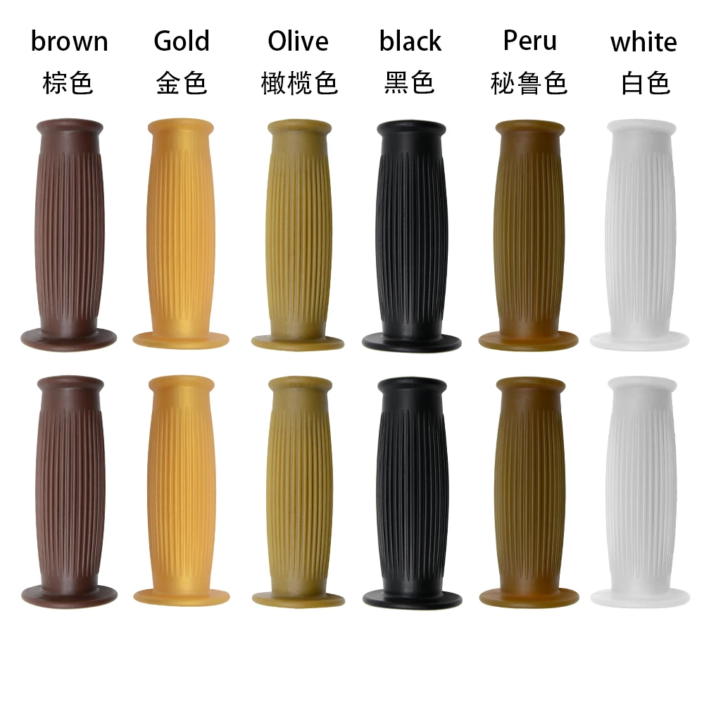 

Left 22MM Right 24MM Vintage Handle Grips Motorcycle Universal Rubber handlebar grips Hand Grip Bar Ends For Kawasaki Versys 650