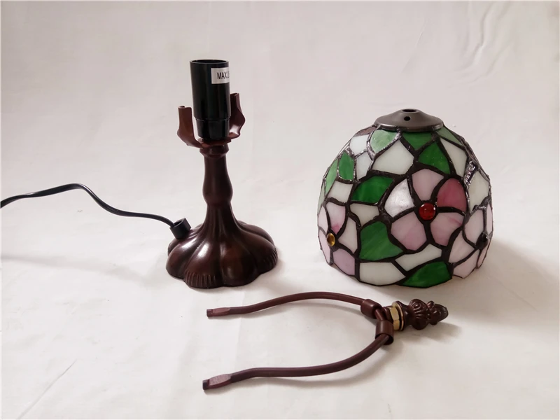 FUMAT витражная настольная лампа прикроватная сакуры для гостиной отеля бара